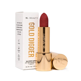 Дълготрайно Semi Matte Velvet Стик Червило, GOLD DIGGER